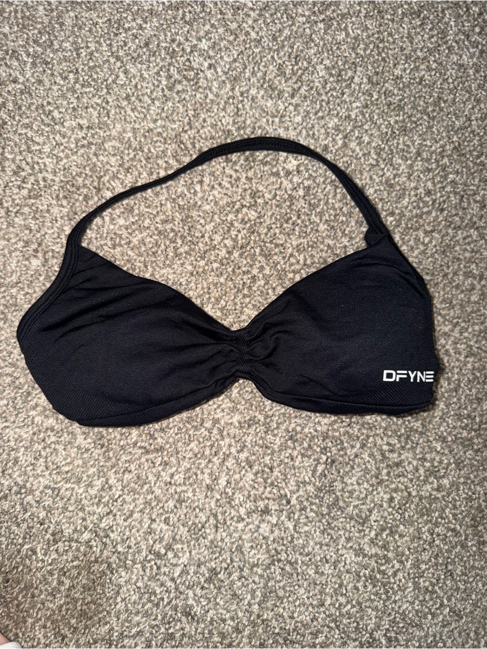 DFYNE Black Halter Bra